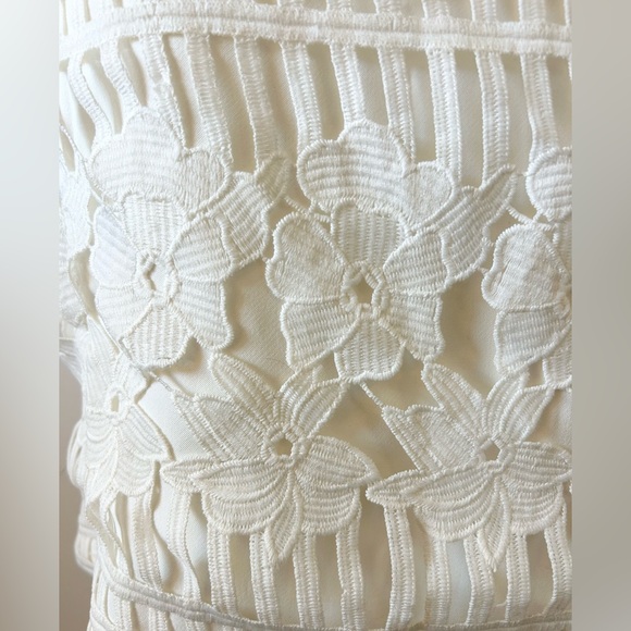 Pink Stitch White Lace Tank, Elegant - size 8 - Picture 6 of 7